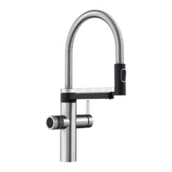 Blanco Drink.hot EVOL-S Pro 4-in-1 Flexible Hose PVD Steel Kitchen Tap - Stainless Steel - 526313