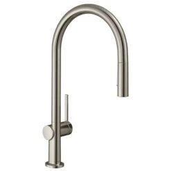 Hansgrohe Talis M54 Single Lever Kitchen Mixer 210, Pull-Out Spray, 2jet - Stainless Steel - 72800800