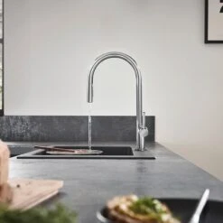 Hansgrohe Talis M54 Single Lever Kitchen Mixer 210, Pull-Out Spray, 2jet - Stainless Steel - 72800800 5 Hansgrohe Talis M54 Single Lever Kitchen Mixer 210, Pull-Out Spray, 2jet - Stainless Steel - 72800800 -Blanco Shop 7 2 72800800 2