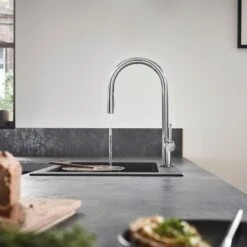 Hansgrohe Talis M54 Single Lever Kitchen Mixer 210, Pull-Out Spray, 2jet, SBox - Stainless Steel - 72801800 -Blanco Shop 7 2 72801800 2