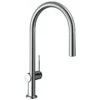 Hansgrohe Talis M54 Single Lever Kitchen Mixer 210, Pull-Out Spout, 1jet - Chrome - 72802000