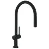 Hansgrohe Talis M54 Single Lever Kitchen Mixer 210, Pull-Out Spout, 1jet - Matt Black - 72802670