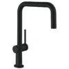 Hansgrohe Talis M54 Single Lever Kitchen Mixer U 220, 1jet - Matt Black - 72806670
