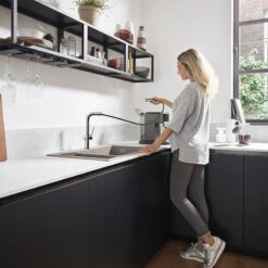 Hansgrohe Talis M54 Single Lever Kitchen Mixer 270, Pull-Out Spout, 1jet - Chrome - 72808000 5 Hansgrohe Talis M54 Single Lever Kitchen Mixer 270, Pull-Out Spout, 1jet - Chrome - 72808000 -Blanco Shop 7 2 72808000 2