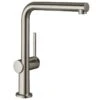 Hansgrohe Talis M54 Single Lever Kitchen Mixer 270, Pull-Out Spout, 1jet - Stainless Steel - 72808800