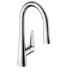 Hansgrohe Talis M51 Single Lever Kitchen Mixer 200, Pull-Out Spray, 2jet - Chrome - 72813000