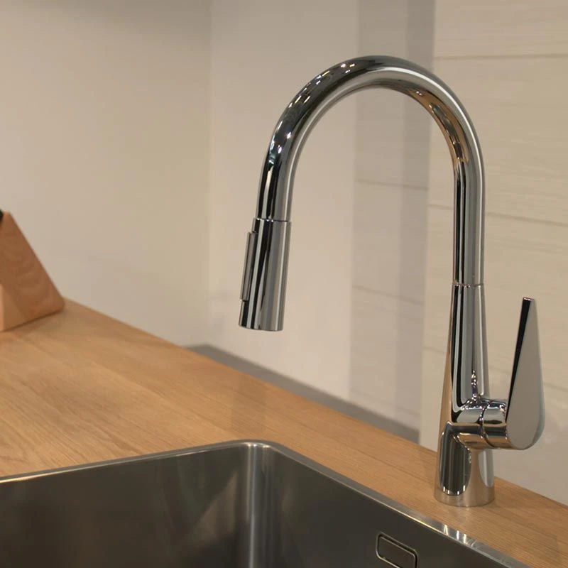 Hansgrohe Talis M51 Single Lever Kitchen Mixer 200, Pull-Out Spray, 2jet - Chrome - 72813000 3 Hansgrohe Talis M51 Single Lever Kitchen Mixer 200, Pull-Out Spray, 2jet - Chrome - 72813000 - Image 3