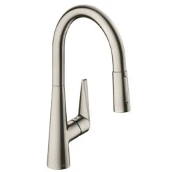 Hansgrohe Talis M51 Single Lever Kitchen Mixer 200, Pull-Out Spray, 2jet - Stainless Steel - 72813800