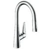 Hansgrohe Talis M51 Single Lever Kitchen Mixer 200, Eco, Pull-Out Spray, 2jet - Chrome - 72817000