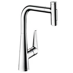 Hansgrohe Talis Select M51 Single Lever Kitchen Mixer 300, Pull-Out Spray, 2jet - Chrome - 72823000