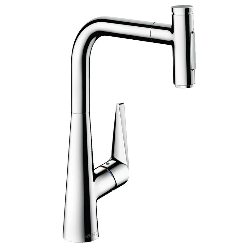 Hansgrohe Talis Select M51 Single Lever Kitchen Mixer 300, Pull-Out Spray, 2jet - Chrome - 72823000 1 Hansgrohe Talis Select M51 Single Lever Kitchen Mixer 300, Pull-Out Spray, 2jet - Chrome - 72823000