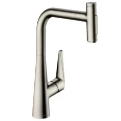 Hansgrohe Talis Select M51 Single Lever Kitchen Mixer 300, Pull-Out Spray, 2jet - Stainless Steel - 72823800