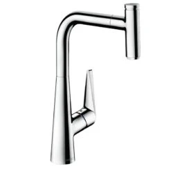 Hansgrohe Talis Select M51 Single Lever Kitchen Mixer 300, Eco, Pull-Out Spout, 1jet - Chrome - 72826000