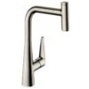 Hansgrohe Talis Select M51 Single Lever Kitchen Mixer 300, Eco, Pull-Out Spout, 1jet - Stainless Steel - 72826800