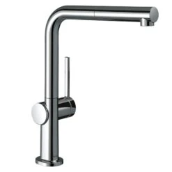 Hansgrohe Talis M54 Single Lever Kitchen Mixer 270, Eco, Pull-Out Spout, 1jet - Chrome - 72845000