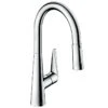Hansgrohe Talis M51 Single Lever Kitchen Mixer 200, Pull-Out Spray, 2jet, SBox - Chrome - 73851000