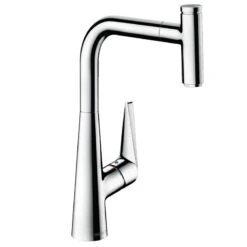Hansgrohe Talis Select M51 Single Lever Kitchen Mixer 300, Pull-Out Spout, 1jet, SBox - Chrome - 73853000