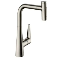 Hansgrohe Talis Select M51 Single Lever Kitchen Mixer 300, Pull-Out Spray, 2jet, SBox - Stainless Steel - 73867800