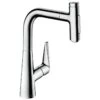 Hansgrohe Talis Select M51 Single Lever Kitchen Mixer 220, Pull-Out Spray, 2jet, SBox - Chrome - 73868000