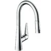 Hansgrohe Talis M51 Single Lever Kitchen Mixer 200, Eco, Pull-Out Spray, 2jet, SBox - Chrome - 73876000