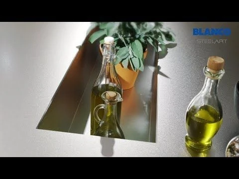 Blanco ETAGON 8 Silgranit 1 Bowl Inset Kitchen Sink With Manual InFino Waste - Soft White - 527079 9 Blanco ETAGON 8 Silgranit 1 Bowl Inset Kitchen Sink With Manual InFino Waste - Soft White - 527079 - Image 9