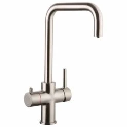 Reginox Amanzi 3 In 1 Boiling Water Mixer Kitchen Tap Including Tap And Filter - Brushed Nickel - AMANZI BN II