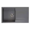 Reginox Amsterdam 10 1 Bowl Sink And Drainer - Grey Silvery - AMSTERDAM 10 GS