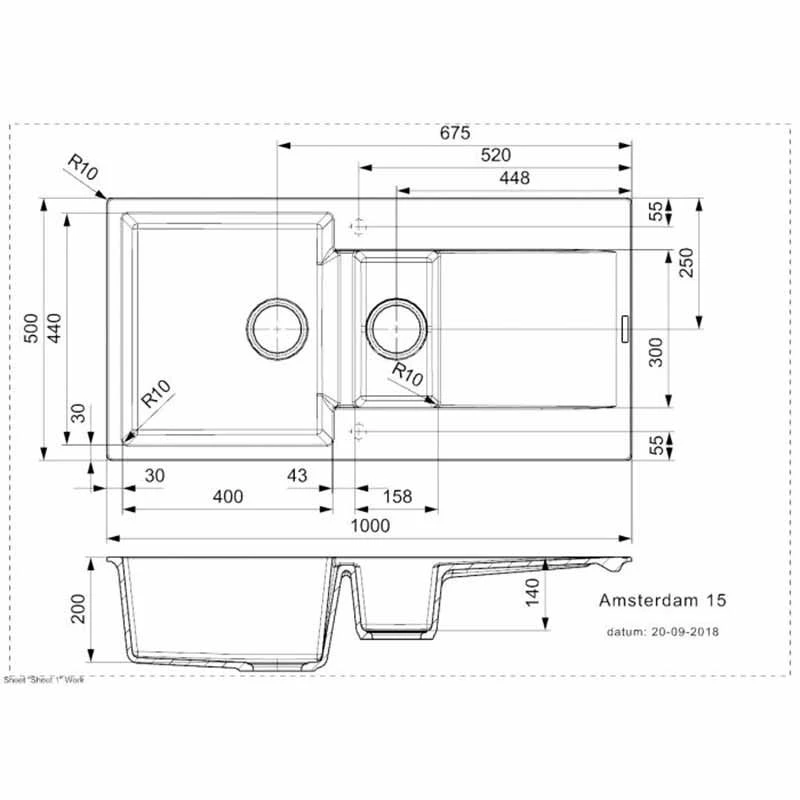 Reginox Amsterdam 15 1.5 Bowl Sink And Drainer - Pure White - AMSTERDAM 15 PW 2 Reginox Amsterdam 15 1.5 Bowl Sink And Drainer - Pure White - AMSTERDAM 15 PW - Image 2