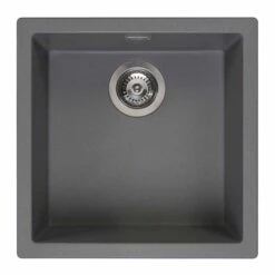 Reginox Amsterdam 40 1 Bowl Kitchen Sink - Grey Silvery - AMSTERDAM 40 GS