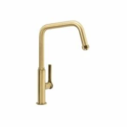 Abode Hex Single Lever Kitchen Tap Antique Brass - AT2087