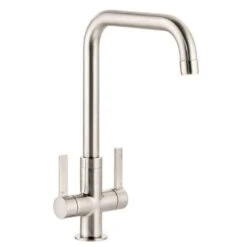 Abode Pico Quad Monobloc Contemporary Kitchen Mixer Tap Brushed Nickel - AT2135