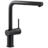 Abode Fraction Single Lever Contemporary Kitchen Mixer Tap Matt Black - AT2155