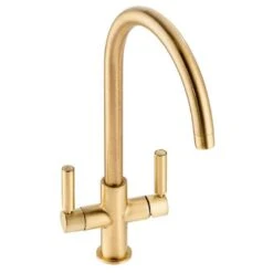 Abode Globe Aquifier Kitchen Water Filter Tap Brushed Brass - AT2175