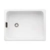 Abode Belfast Single Bowl Ceramic Kitchen Sink - White - AW1022