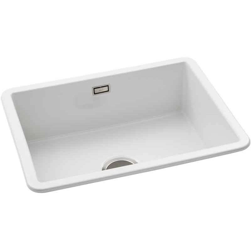Abode Sandon Single Bowl Ceramic Kitchen Sink - White - AW1031 2 Abode Sandon Single Bowl Ceramic Kitchen Sink - White - AW1031 - Image 2