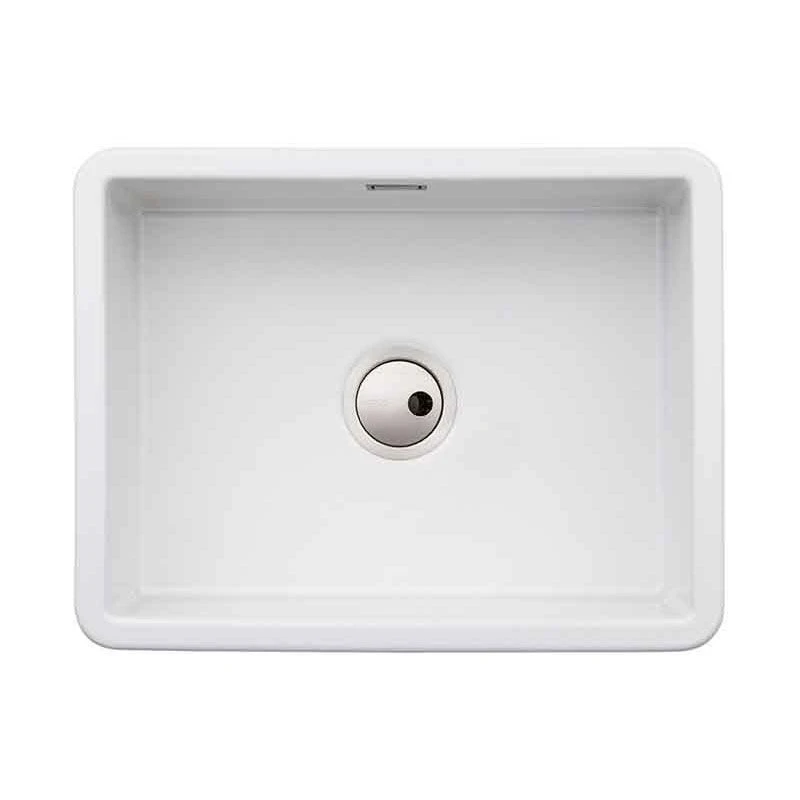 Abode Sandon Single Bowl Ceramic Kitchen Sink - White - AW1031 1 Abode Sandon Single Bowl Ceramic Kitchen Sink - White - AW1031