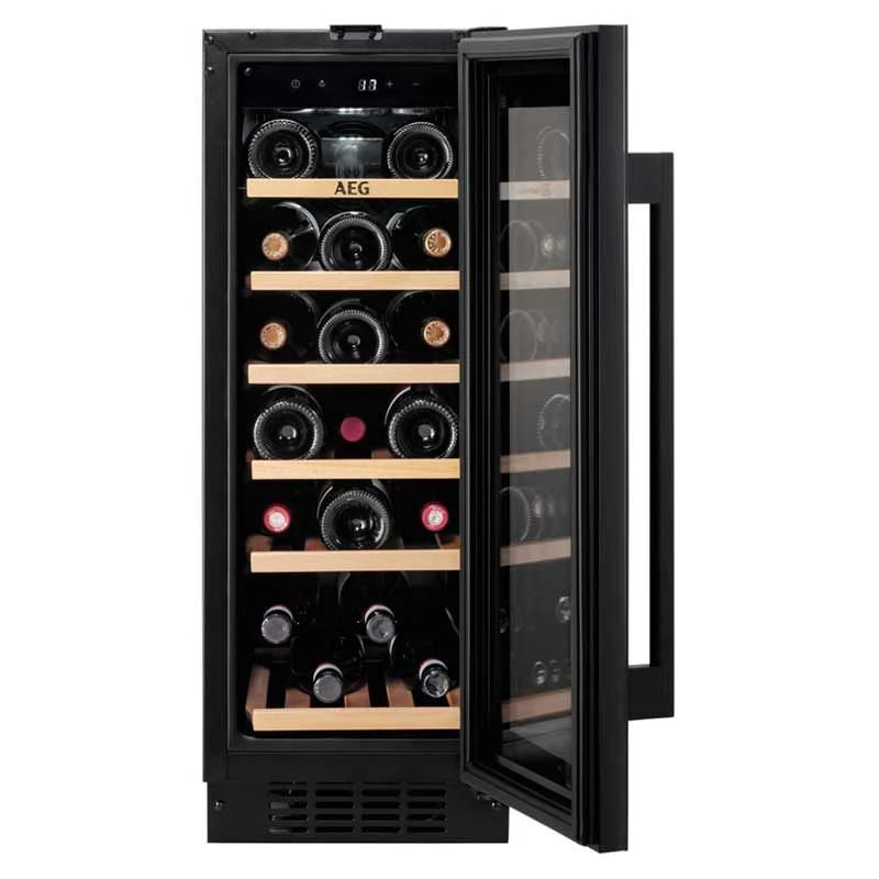 AEG AWUS020B5B Built Under 30cm Wine Cabinet - Black 2 AEG AWUS020B5B Built Under 30cm Wine Cabinet - Black - Image 2