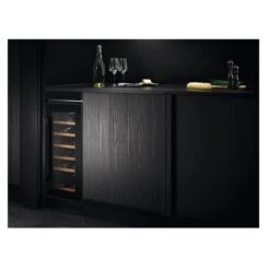 AEG AWUS020B5B Built Under 30cm Wine Cabinet - Black 13 AEG AWUS020B5B Built Under 30cm Wine Cabinet - Black -Blanco Shop aeg awus020b5b installed wine cabinet side view
