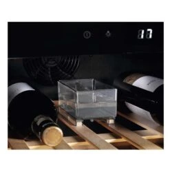 AEG AWUS020B5B Built Under 30cm Wine Cabinet - Black 12 AEG AWUS020B5B Built Under 30cm Wine Cabinet - Black -Blanco Shop aeg awus020b5b wine pallet close up view
