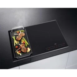 AEG IKE84441FB 80cm Induction Hob - Black 16 AEG IKE84441FB 80cm Induction Hob - Black -Blanco Shop aeg ike84441fb grilled food side section top view