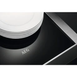 AEG KDE911424M 14cm Warming Drawer - Stainless Steel -Blanco Shop aeg kde911424m platles on inner drawer top view