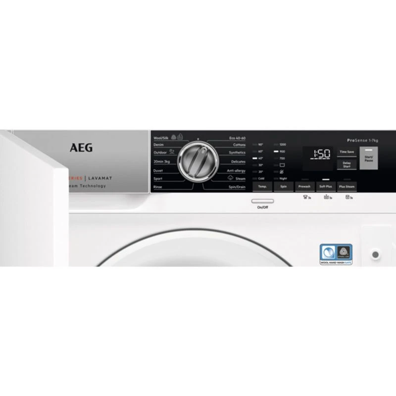 AEG L7FE7261BI Built-In 7kg 1200rpm Washing Machine - White 4 AEG L7FE7261BI Built-In 7kg 1200rpm Washing Machine - White - Image 4