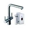 InSinkErator 3N1 L Shape Steaming Hot Kitchen Tap W/ NeoTank & Filter Pack - Chrome - 44837+45094