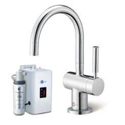 InSinkErator HC3300 Steaming Hot/Cold Kitchen Tap W/ NeoTank & Filter Pack - Chrome - 44320+45094