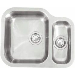 Reginox Alaska 1.5 Bowl Stainless Steel Kitchen Sink - Main Bowl Left - ALASKA MBL
