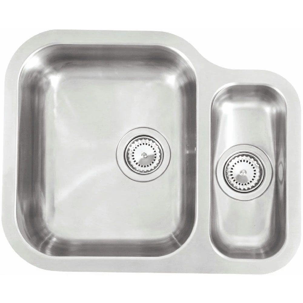 Reginox Alaska 1.5 Bowl Stainless Steel Kitchen Sink - Main Bowl Left - ALASKA MBL 1 Reginox Alaska 1.5 Bowl Stainless Steel Kitchen Sink - Main Bowl Left - ALASKA MBL