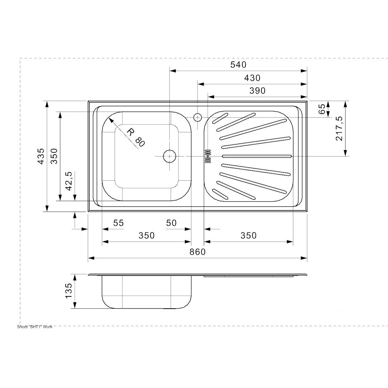 Reginox Alpha 10 Comfort Inset Kitchen Sink - ALPHA 10 3 Reginox Alpha 10 Comfort Inset Kitchen Sink - ALPHA 10 - Image 3