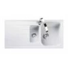 Rangemaster Amethyst 1.5 Bowl Igneous Granite Kitchen Sink - Crystal White - AME1052CW/