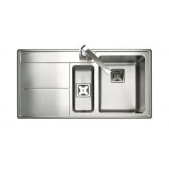 Rangemaster Arlington 1.5 Bowl Stainless Steel Kitchen Sink - AR9852L/