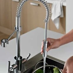 Bristan Artisan Professional Pull Down Kitchen Mixer Tap - Chrome - AR SNKPRO C -Blanco Shop arsnkproc lifestyle 2